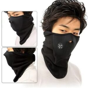 Winter Thermal Half Face Mask Windproof Dustproof Breathable Polar Fleece Cover for Cycling Motorcycle Ski Enthusiasts