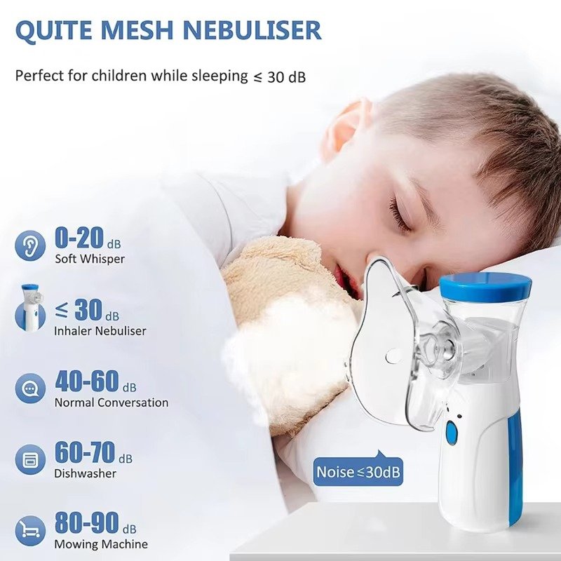 Portable mini mesh nebulizer plug in play cell operated - Image 7