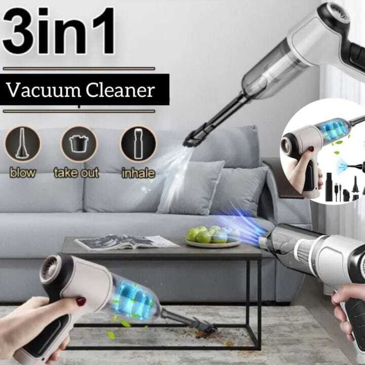 Wireless Car Vacuum Cleaner USB Charging 120mAh Portable Cleaning Appliance Mini Wet and Dry Vacuum Cleaner Household - Image 4
