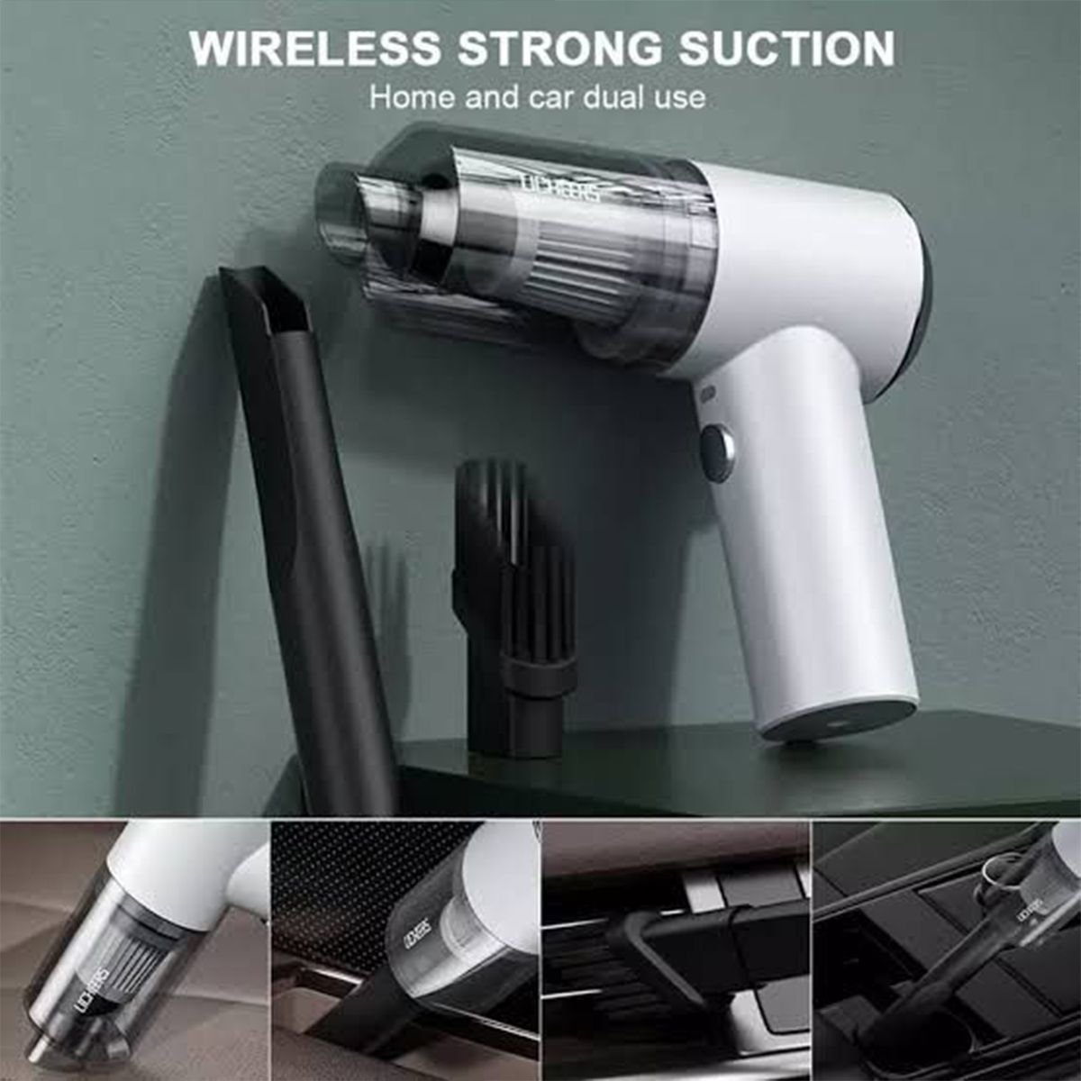 Wireless Car Vacuum Cleaner USB Charging 120mAh Portable Cleaning Appliance Mini Wet and Dry Vacuum Cleaner Household - Image 3